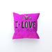 Cushion - I Love You More Thank Cupcakes - Pink - printonitshop