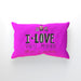 Cushion - I Love You More Thank Cupcakes - Pink - printonitshop