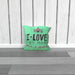 Cushion - I Love You More Thank Cupcakes - Green Zest - printonitshop