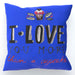 Cushion - I Love You More Thank Cupcakes - Blue - printonitshop