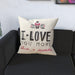 Cushion - I Love You More Thank Cupcakes - Cream - printonitshop