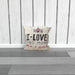 Cushion - I Love You More Thank Cupcakes - Cream - printonitshop