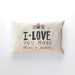 Cushion - I Love You More Thank Cupcakes - Cream - printonitshop