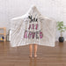 Hooded Blanket - You Are Loved - Cream - printonitshop