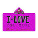 Hooded Blanket - I Love You More Than Cupcakes - Pink - printonitshop