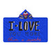 Hooded Blanket - I Love You More Than Cupcakes - Blue - printonitshop