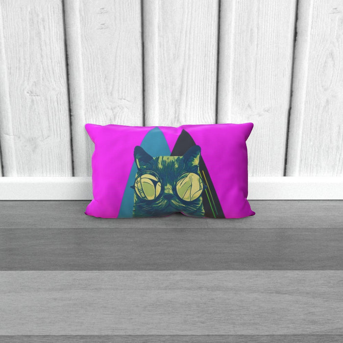 Cushion - Mr Cool Cat Pink - printonitshop