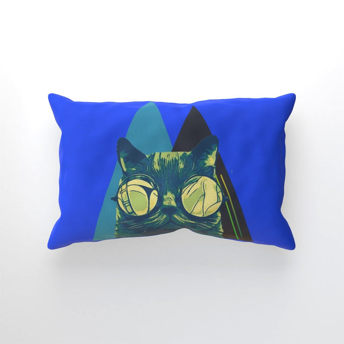 Cushion - Mr Cool Cat Blue - printonitshop