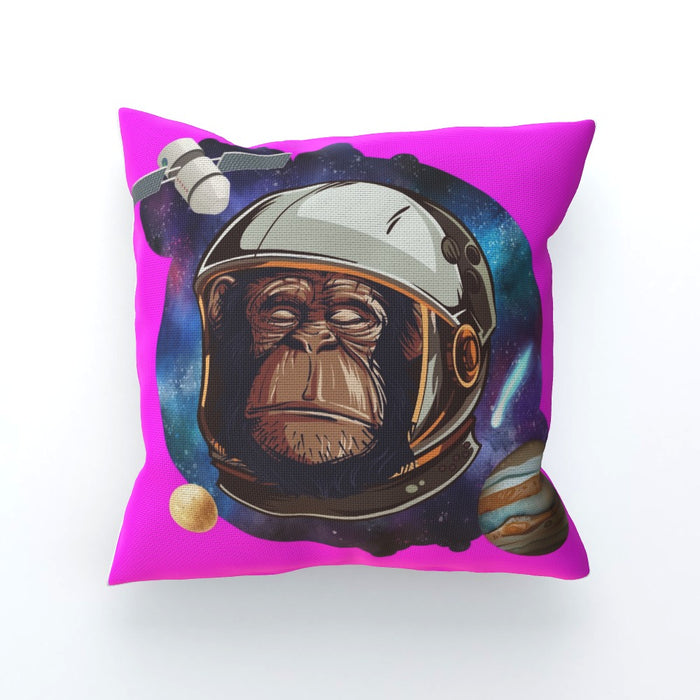 Cushion - Space Chimp Pink - printonitshop