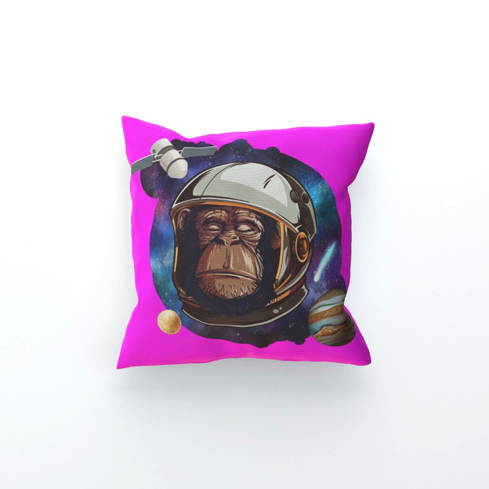 Cushion - Space Chimp Pink - printonitshop