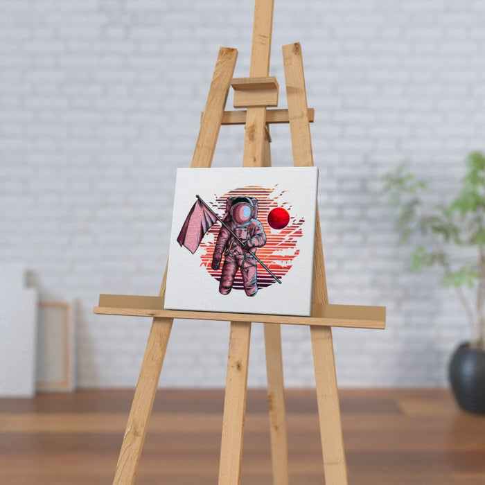 Wall Canvas - Red Planet Spaceman - printonitshop