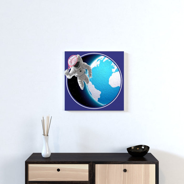 Wall Canvas - Racket Spaceman - printonitshop