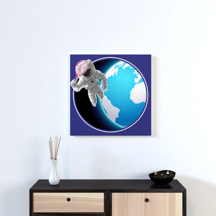 Wall Canvas - Racket Spaceman - printonitshop