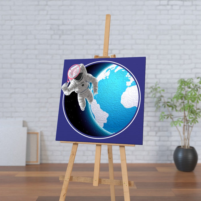 Wall Canvas - Racket Spaceman - printonitshop