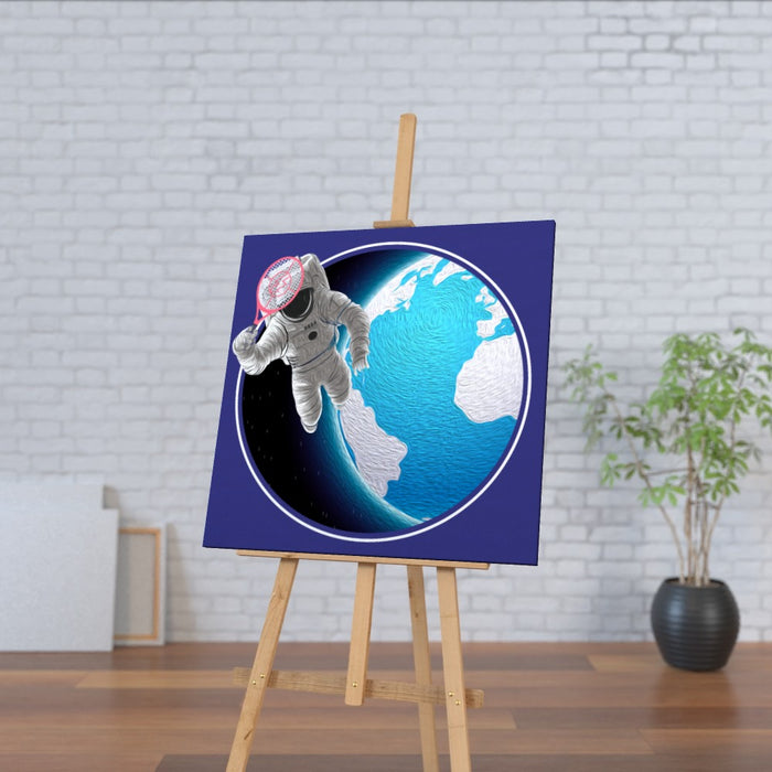 Wall Canvas - Racket Spaceman - printonitshop