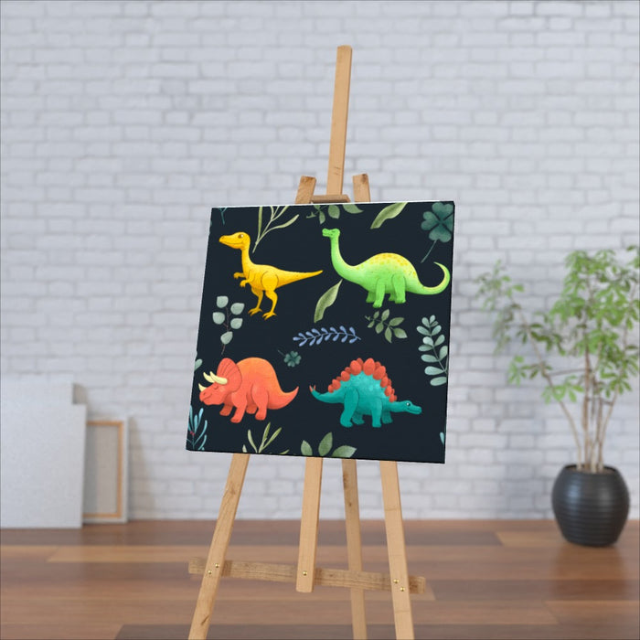 Wall Canvas - Dino Dark - printonitshop