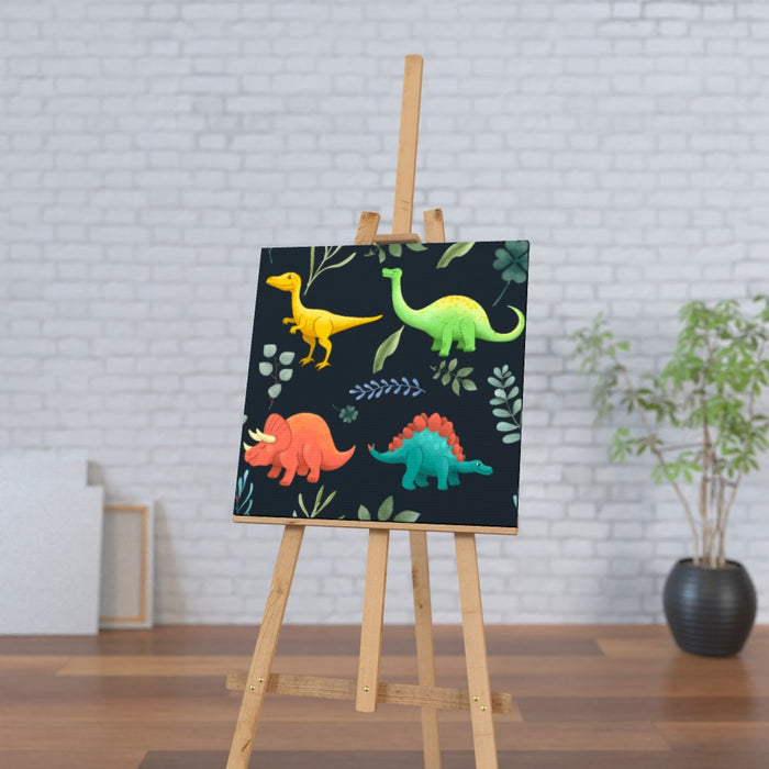 Wall Canvas - Dino Dark - printonitshop