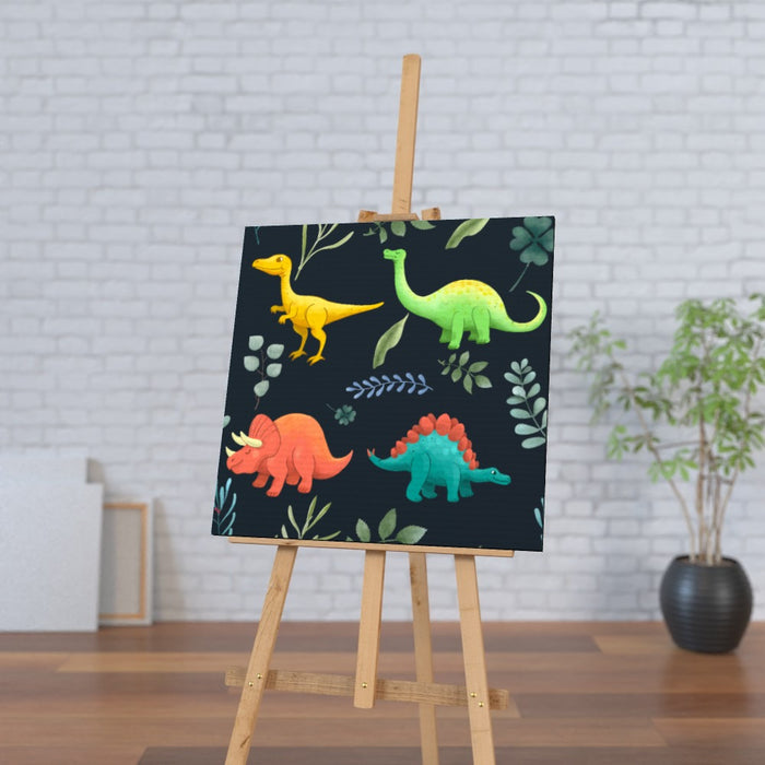 Wall Canvas - Dino Dark - printonitshop