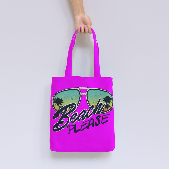 Tote Bag - Beach Please - Pink - printonitshop