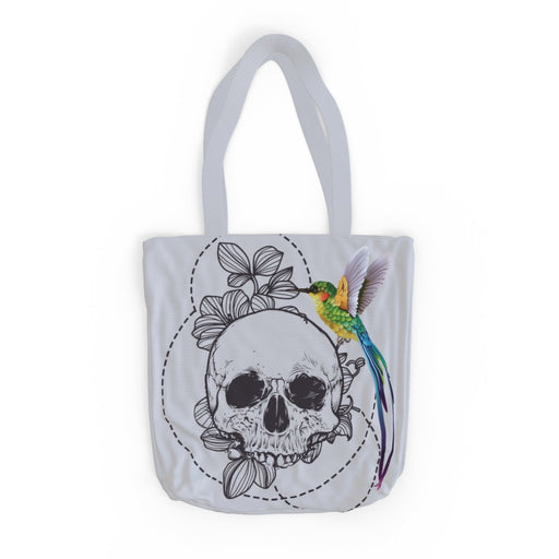 Tote Bag - The Skull and The Hummingbird - printonitshop