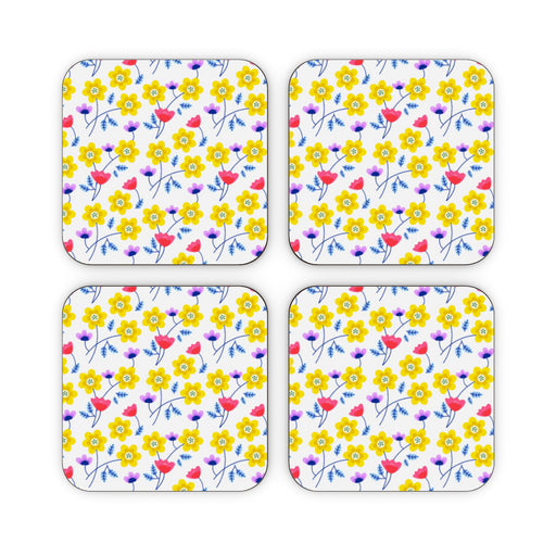 Coasters - Yellow Flowers - printonitshop