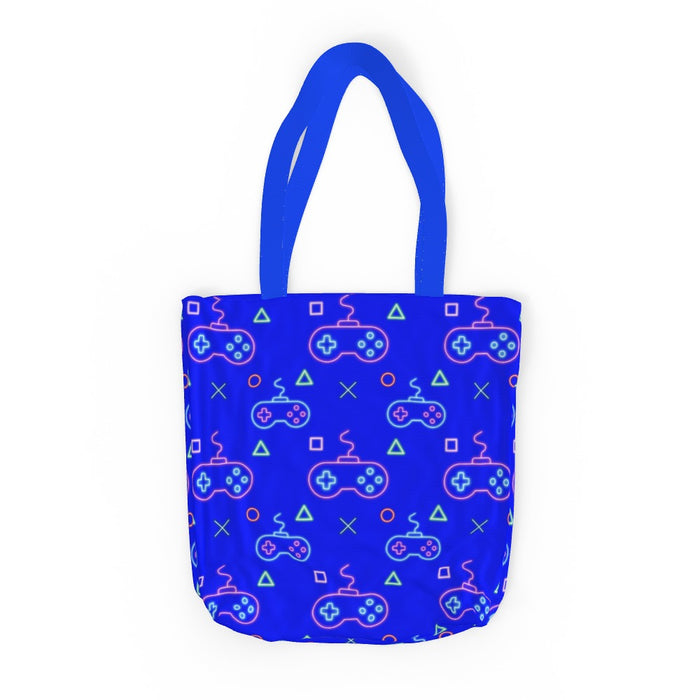 Tote Bag - Gaming Neon Blue - printonitshop