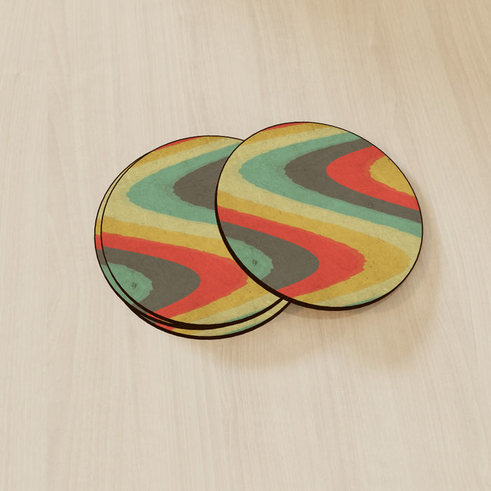 Coasters - Textured Retro - printonitshop