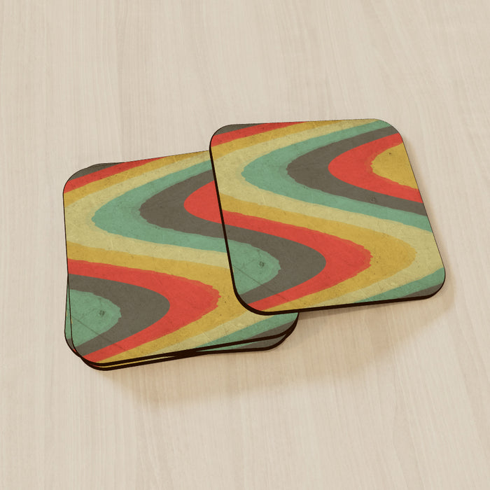 Coasters - Textured Retro - printonitshop