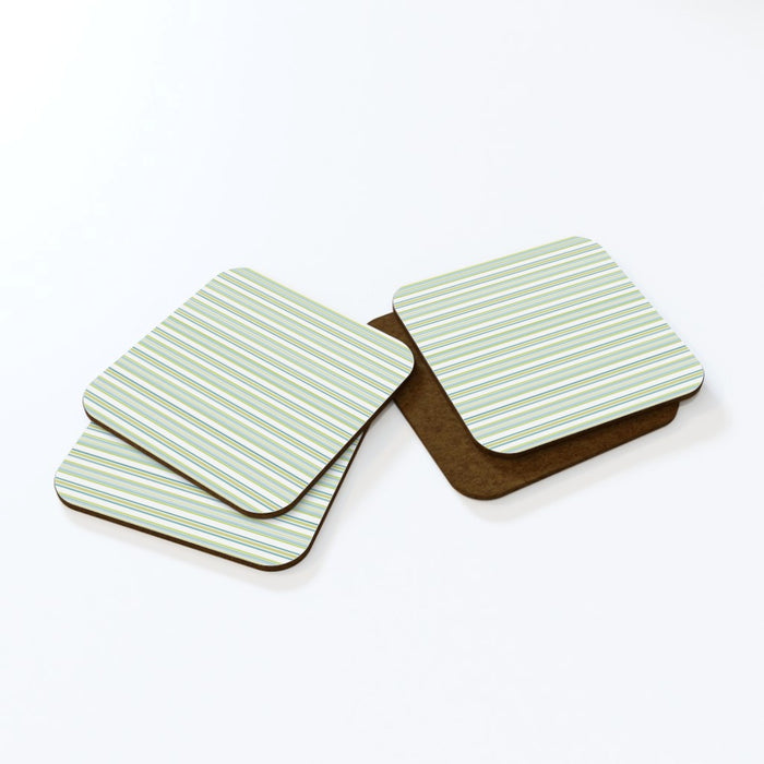 Coasters - Green Lines - printonitshop