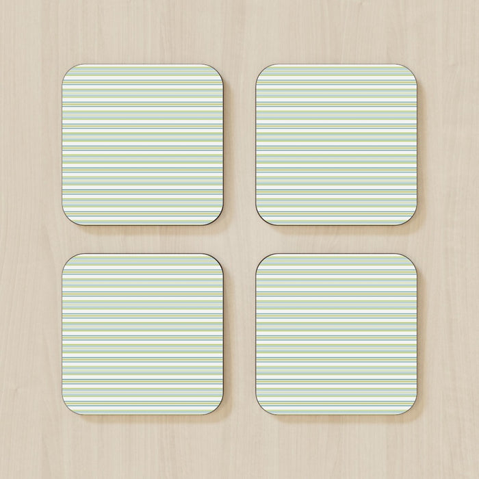 Coasters - Green Lines - printonitshop