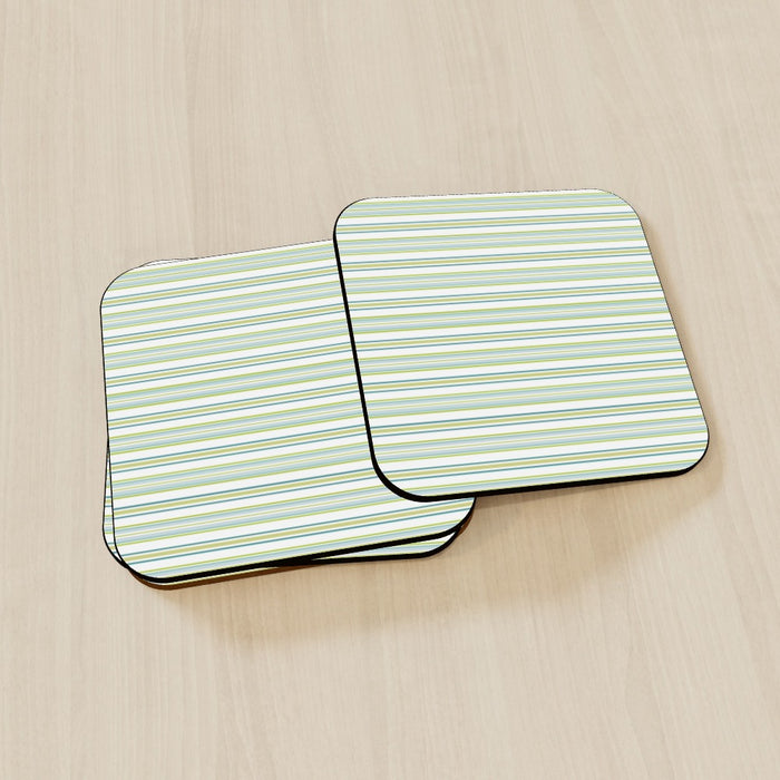 Coasters - Green Lines - printonitshop