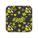 Coasters - Bees on Black - printonitshop