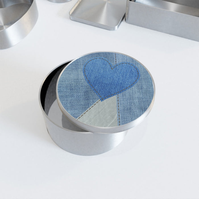 Metal Tins - Denim Heart - printonitshop