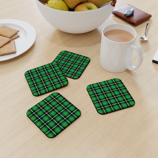 Coasters - Textured Fabric Green - printonitshop