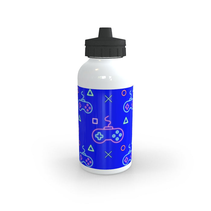 Sports Bottles - Gaming Neon Blue - printonitshop