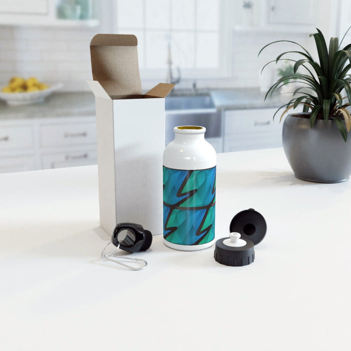 Sports Bottles - Abstract Waves Green/Blue - printonitshop