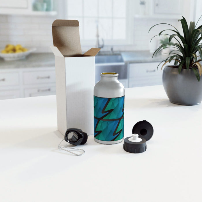 Sports Bottles - Abstract Waves Green/Blue - printonitshop