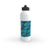 Sports Bottles - Abstract Waves Green/Blue - printonitshop