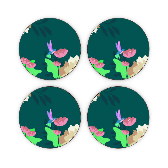 Coasters - Floral Bird - printonitshop