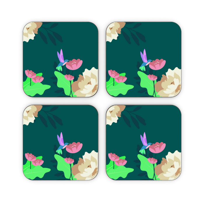 Coasters - Floral Bird - printonitshop