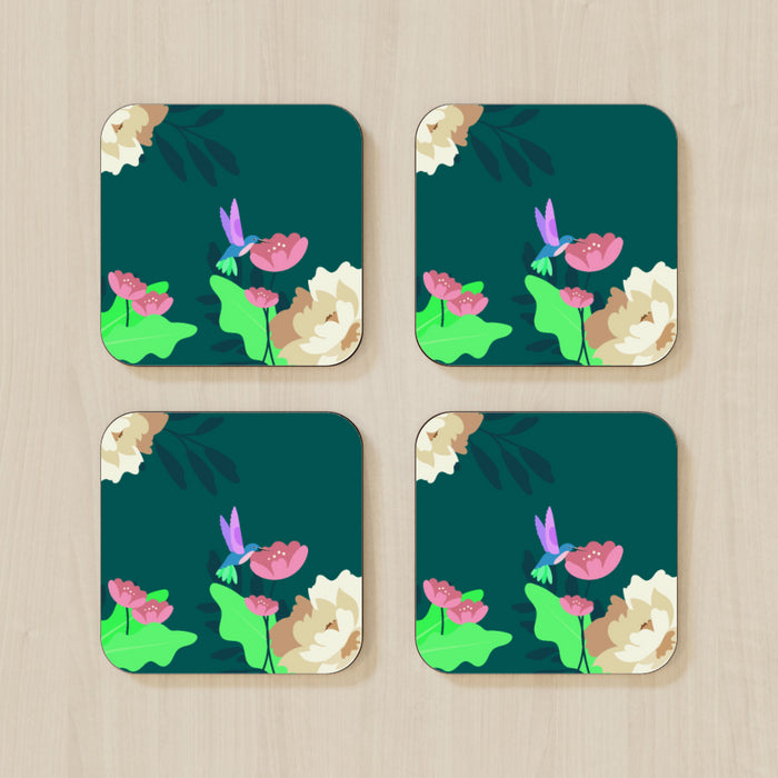 Coasters - Floral Bird - printonitshop