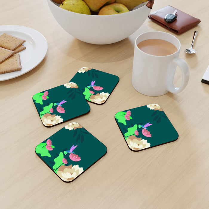 Coasters - Floral Bird - printonitshop