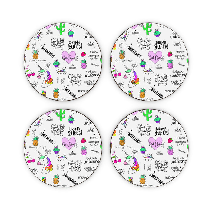 Coasters - Girl Power - printonitshop