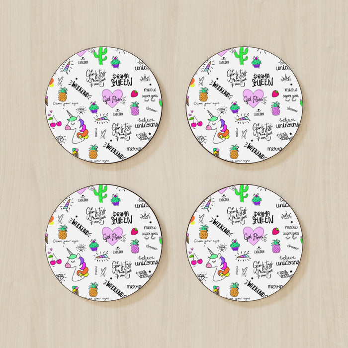 Coasters - Girl Power - printonitshop