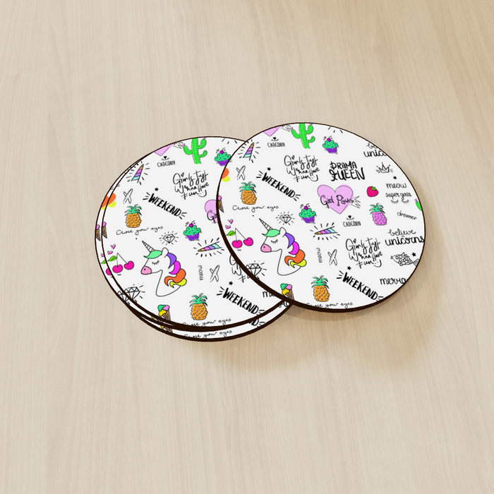 Coasters - Girl Power - printonitshop