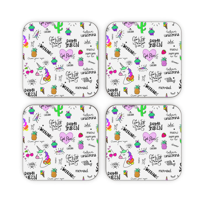 Coasters - Girl Power - printonitshop