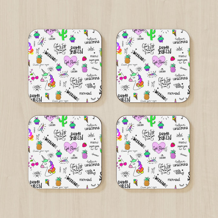 Coasters - Girl Power - printonitshop