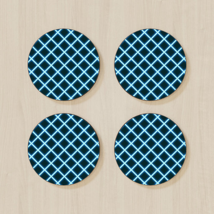 Coaster - Neon Blue - printonitshop