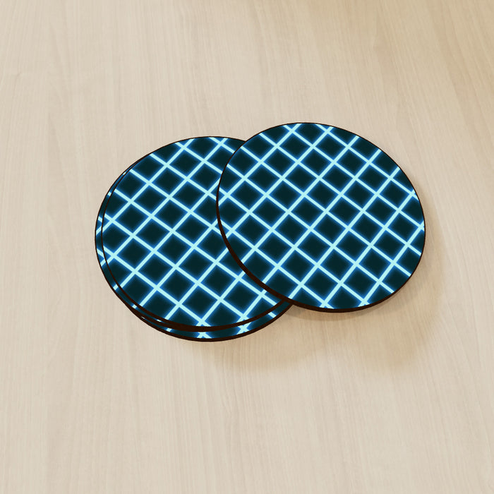 Coaster - Neon Blue - printonitshop