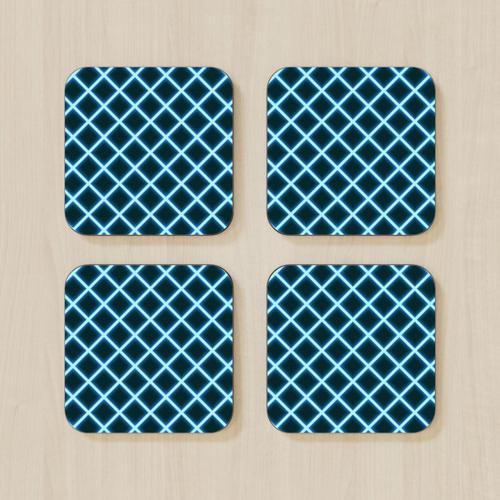 Coaster - Neon Blue - printonitshop